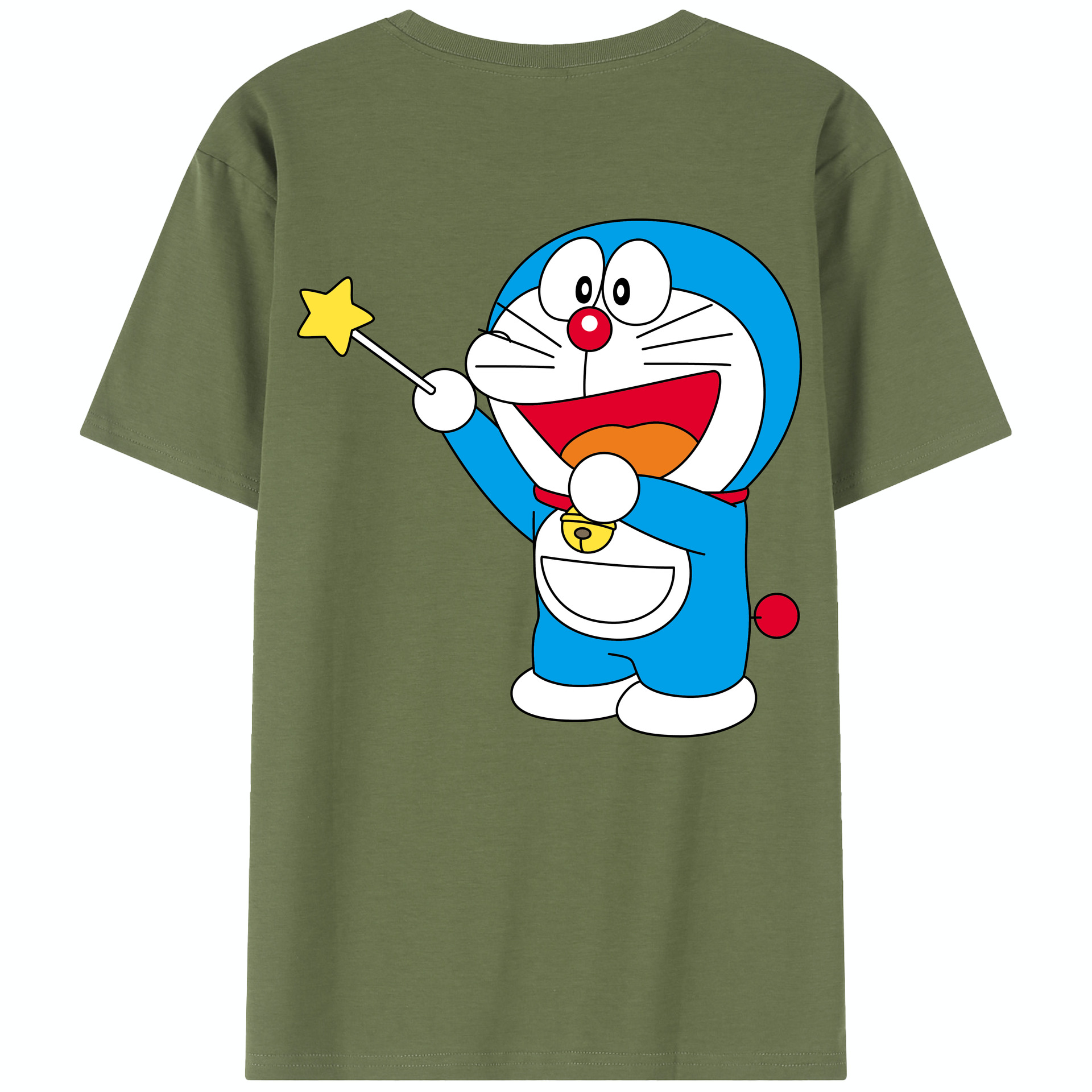 （画像用） ドラえもん Doraemon 綿100％半袖Tシャツ（背面プリント）